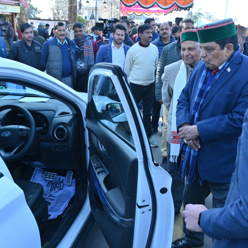 Launching of e-vehicle by the Hon'ble Chief Minister on 3rd Feb. 2023